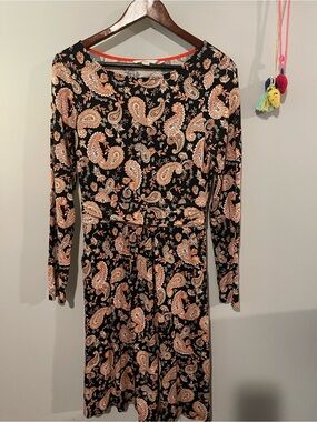 boden knot front jersey midi dress Boden Knot Front Jersey Midi Dress Rust Women